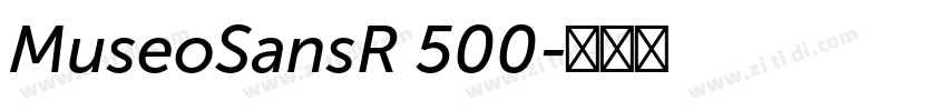 MuseoSansR 500字体转换